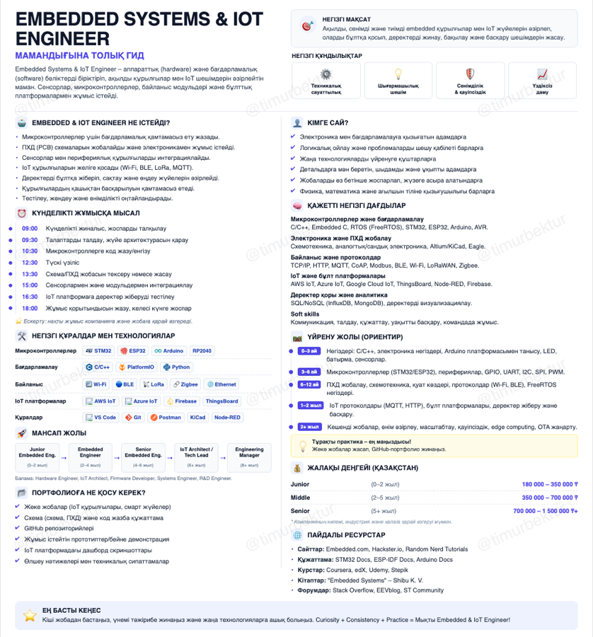 Embedded Systems және IoT Engineer гидінің превьюі